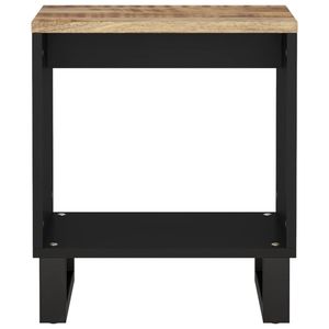Table basse en bois de manguier naturel et noir - Product Image 4
