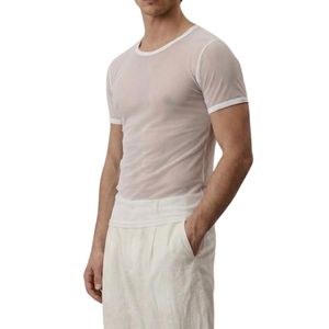 Chemises en maille athlétique personnalisées Snow White Clean Cut à manches courtes, ultra-légères, semi-transparentes, décontractées, pour la gym, style résille - Product Image 2