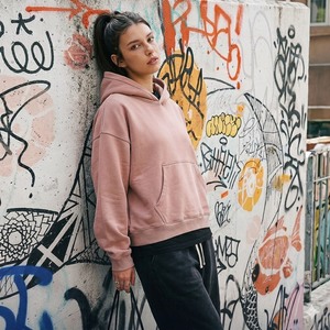 Sweat-shirt à capuche unisexe surdimensionné, couleur unie, coton French Terry, streetwear décontracté, pull-over, coupe automne - Product Image 1
