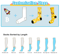 Chaussettes de sport à compression tricotées sur mesure - Séchage rapide, respirantes, antibactériennes, à 5 orteils, en mélange de coton pour le printemps, usage quotidien