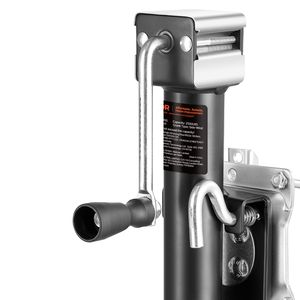 Martinetto per Rimorchio in Acciaio Resistente con Capacità di Carico Dinamica di 2500 Libbre, Maniglia Ergonomica Verticale da 15 Pollici per Uso Automobilistico - Product Image 5