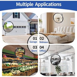 Specchio di Sicurezza Convesso Regolabile da 12 Pollici, Angolo di Visione 160 Gradi, per Vialetti, Garage, Magazzini, Parcheggi - Product Image 6