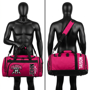 Bolsa Deportiva de Lucha Libre para Hombre, Resistente, de Poliéster, Verde y Negra, con Paneles Laterales de Malla, Impresión por Sublimación, Logotipo Personalizado - Product Image 5