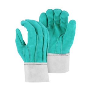 Gants de travail de sécurité en cuir de vachette pleine fleur de qualité supérieure, certifiés CE, 11 oz, antidérapants, robustes, pour le soudage, avec manchette de sécurité industrielle - Product Image 5