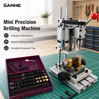Mini perceuse de table manuelle de haute précision Sanhe pour l'artisanat et la bijouterie, traitement de petits trous à quatre lignes