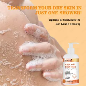 Customized Best Selling Cheap Price No Sulfate Moisturizing Skin Lightening Vitamin C Kojic Acid Body Wash