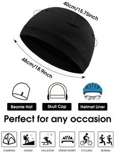 Bonnets en coton unisexe doux et respirants pour le sommeil, sous-casques, fournisseur en gros, lot de 6 - Product Image 2