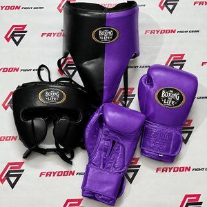 Oferta de Fin de Año, Gran Venta: Conjunto de Boxeo Azul y Negro 'No Boxing No Life', Protector Transpirable para Cabeza e Ingle para Entrenamiento de Adultos - Product Image 5