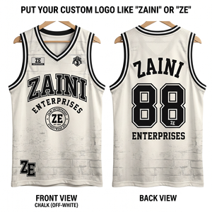 Camiseta de Baloncesto para Hombre, Malla de Poliéster Transpirable Premium de 160 GSM, Color Blanco, Logotipo Personalizado por Sublimación, Uniforme de Equipo - Product Image 1