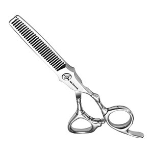 Ciseaux à cheveux fins de 6,5 pouces en acier inoxydable japonais affûtés à la main pour coiffeurs professionnels et usage domestique - Product Image 2