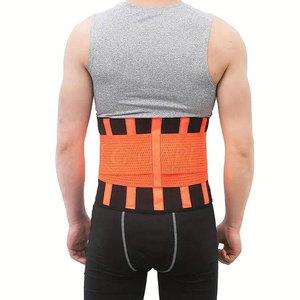 Regular Fit Workout Support Breathable Adjustable Neoprene Waist Trimmer <b>Belt</b> Double Pull Compression Straps for Daily <b>Exercise</b> - Product Image 4