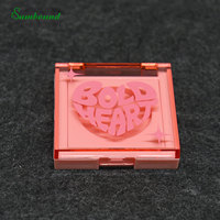 Boîte d'échantillons de blush 3,3 ml avec miroir, plateau vide pour contour et illuminateur, emballage en PET écologique PCR
