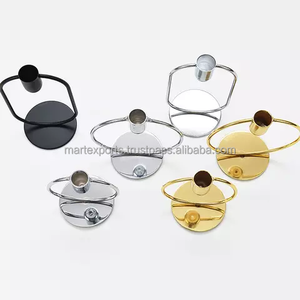 Bougeoir en fil de fer fait à la main Design rustique vintage pour table ou support mural pour la décoration intérieure et les événements spéciaux - Product Image 4