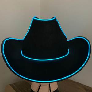 Sombrero de Vaquero LED para Festival de Música, Sombrero de Vaquera Luminoso de Moda para Halloween, Venta al por Mayor - Product Image 2