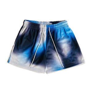 Pantalones Cortos de Baloncesto Blancos para Hombre con Logotipo Naranja Sun, Cintura Media, Cordón Ajustable, Bolsillos, Transpirables, Casuales, de Poliéster con Estampado por Transferencia Térmica - Product Image 2