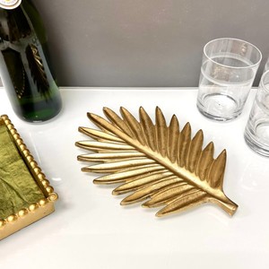 Mantel de Mesa con Forma de Hoja Dorada, Estilo Glamuroso, Pieza Decorativa para Decoración del Hogar - Product Image 4