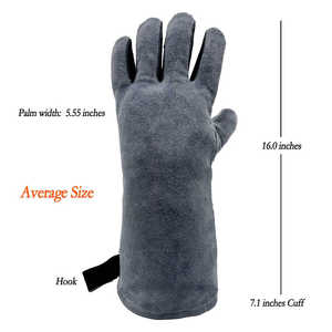 Nouveaux gants de travail résistants à l'usure, tendance, pour soudeurs, protection des mains en cuir de haute qualité, gants de soudage. - Product Image 5