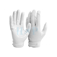 Guantes de Receptor de Fútbol Americano Personalizados con Agarre Adhesivo de Silicona en la Palma, Marca Privada OEM, para Jóvenes y Adultos