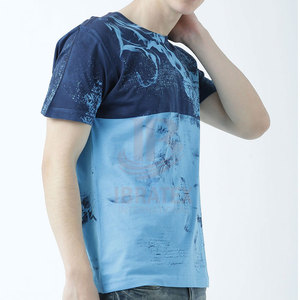 เสื้อยืดผู้ชายขายส่ง โพลีเอสเตอร์ 100% เสื้อยืดแบบซับลิเมชั่น พิมพ์โลโก้ตามสั่ง ออกแบบเสื้อยืดซับลิเมชั่นสำหรับผู้ชาย - Product Image 2