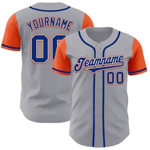 <b>Baseball</b> Jersey Uniform Heat-Transfer Printed Breathable Adult Sets 100% Polyester OEM Print Best Quality Front Elastic Waist - Product Image 2