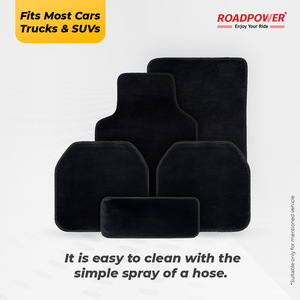 ROADPOWER (RP-MAT-135) Ensemble de 5 tapis de sol universels pour voiture, tapis de moquette de qualité supérieure pour sièges avant et arrière, faciles à installer et à nettoyer - Product Image 2