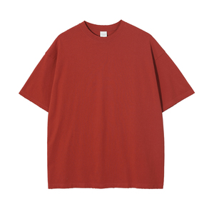 เสื้อยืดผู้ชายคุณภาพสูงขายส่ง เสื้อยืดสีขาวเรียบๆ สกรีนโลโก้ได้ ทรงปกติ สวมใส่สบาย ผ้าฝ้าย 100% ลายตัวอักษร สำหรับฤดูร้อน - Product Image 6