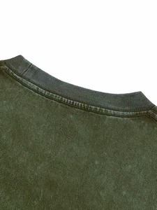 Men's Olive Green Cotton Plain T-Shirt <b>Set</b> Crew Neck Short Sleeve Solid Color Casual Summer Wear <b>Knitted</b> Breathable Shorts - Product Image 5