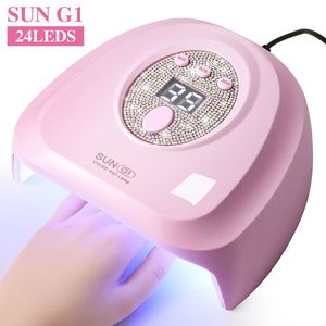 Lampe à ongles UV LED professionnelle 24 LED 72W avec capteur automatique pour séchage rapide du vernis gel et des ongles - Product Image 1