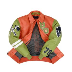 Vestes bomber personnalisées pour hommes avec logo imprimé, en velours côtelé noir, style universitaire, tendance 2025 - Product Image 2