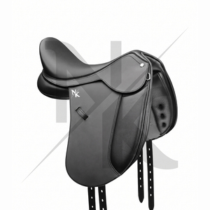 Silla de Doma Inglesa Estándar con Solapa de Cuero Genuino, Silla de Montar Cómoda y Duradera, Equipo de Equitación para Jinete Profesional - Product Image 6