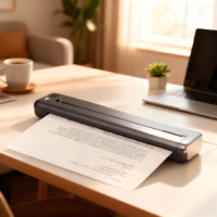 Imprimante thermique portable Sudex F81 Mini pour documents de bureau mobiles sans fil WiFi, étiquettes, stock quotidien, 203 DPI, garantie 3 ans