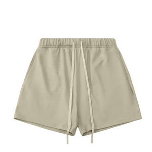 Shorts de survêtement pour hommes en coton épais 425G avec cordon de serrage sur le devant, coupe oversize, style streetwear, décontracté, pour la gym, vente en gros - Product Image 4