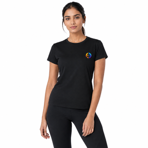 La tela de algodón suave le da a la camiseta de mujer un aspecto limpio y una comodidad suave para el uso diario, fácil de combinar y que permite movimiento relajado durante todo el día. - Product Image 1