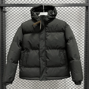 Chaqueta Acolchada con Capucha para Hombre Bigwood Sports, Estilo Urbano de Invierno, Gruesa, Resistente al Viento, de Poliéster/Algodón, con Cierre y Cuello Alto, Logotipo Frontal - Product Image 3