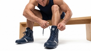 Chaussures de boxe internationales Dumela vertes, montantes, en cuir, durables, toutes saisons, respirantes, confortables, écologiques et tendance - Product Image 5