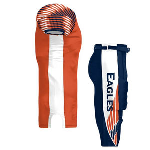 Professional American Football Uniform Full Customizable Breathable Short Sleeve 7-<b>Padded</b> <b>Pants</b> Adult Sportswear Printed - Product Image 4