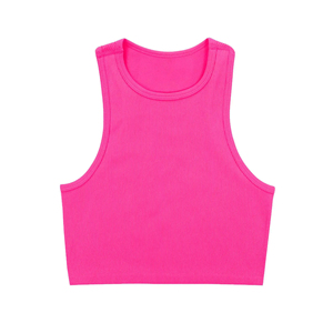 Camiseta Deportiva Personalizada al por Mayor con Logotipo Personalizado para Mujer, Top Corto Ajustado sin Mangas, Ropa Deportiva Activa - Product Image 2