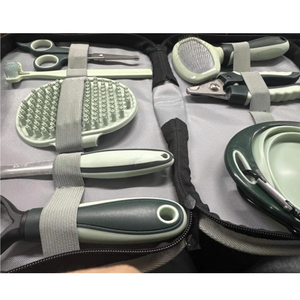 Kit profesional de aseo para mascotas 8 en 1, set de aseo para perros y gatos, cortauñas, peine para eliminar el pelo, tijeras, cepillo de baño, herramientas de viaje - Product Image 5