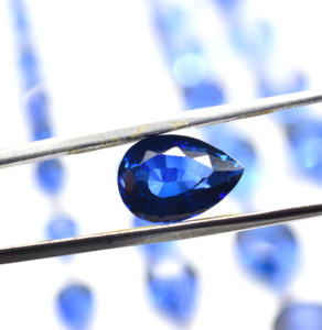20*15MM Calibrated Pear Cut Lab Blue Sapphire Gemstone <b>Cutting</b> <b>Stone</b> <b>for</b> Jewellery Making Loose Faceted <b>Stone</b> - Product Image 3