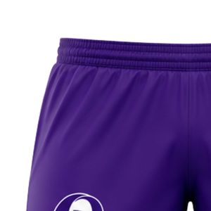 Shorts de football violets pour hommes – Tenue de sport athlétique, uniforme d'équipe de football, vêtements d'entraînement, tenue de match, performance en extérieur - Product Image 5