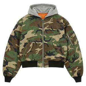 New Fashion Heavyweight Custom Logo Oversized Winter Hoodies Unisex Acid Wash <b>Sun</b> Fed Zipper Cotton/Polyester Windproof - Product Image 1