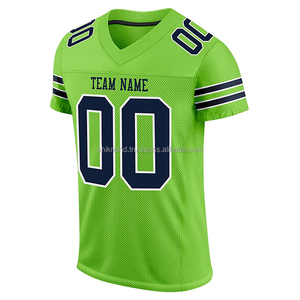 Maillot de football américain personnalisé sublimé pour homme, blanc et rouge, col en V, manches courtes, anti-humidité, nom d'équipe imprimé 00, vêtement - Product Image 5