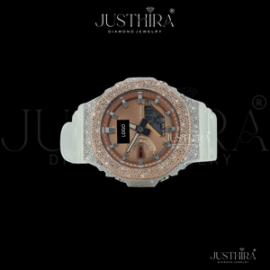 Reloj G-Shock Premium con Bisel Redondo de Moissanita VVS y Diamantes Grandes, Reloj de Pulsera de Moda Premium con Diamantes, al Precio Más Bajo y Mejor de la Historia - Product Image 2