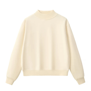 เสื้อสเวตเชิ้ตคอเต่าแบบเรียบ ขายส่ง สำหรับผู้ใหญ่ ชายและหญิง ทรงโอเวอร์ไซส์ ผ้าฝ้ายฟลีซ สวมหัว สไตล์ลำลอง สตรีทแวร์ จากผู้ผลิต - Product Image 5