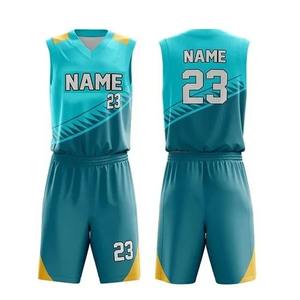 Maillot sans manches et short, impression par sublimation, vente chaude, uniforme de basket-ball de haute qualité en gros pour adultes et enfants - Product Image 2