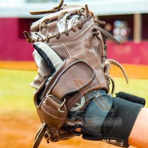 High Quality Soft Leather Baseball <b>Batting</b> Gloves Best Selling <b>Light</b> Weight Baseball <b>Batting</b> Gloves - Product Image 4