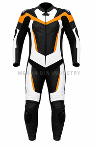 Traje de Cuero Personalizado para Motociclismo de Carreras, Protección con Armadura CE, Traje de Motociclista de Una Pieza, Equipo para Pista - Product Image 3