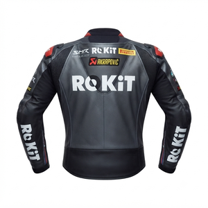 Men’s Cowhide Leather <b>Racing</b> <b>Jacket</b>/Chaqueta MotoCP Style CE Level 2 Armor Motorcycle Track Riding Protective Gear CE - Product Image 2