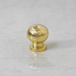 Modern Brass Oval Cabinet Knobs Furniture Hardware Classic Design Nickel Polished Dresser Drawers <b>Dummy</b> Style Home Office Hotel - Product Image 3