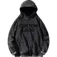 Sudadera con Capucha de Gran Gramaje con Lavado Ácido y Logotipo Personalizado |   Sudadera extragrande de felpa francesa de 400 GSM |   Ropa Urbana Vintage con Efecto Desgastado - Product Image 2